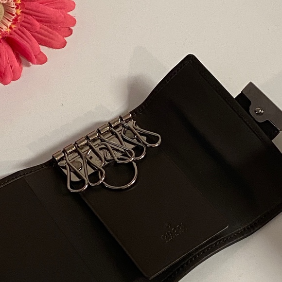 Authentic Gucci Jacquard Brown Monogram Key Case New - Picture 4 of 12